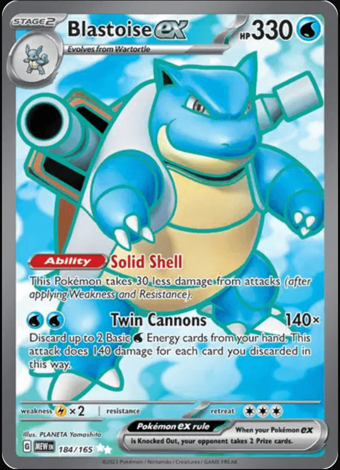 Blastoise • 184/165